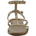 thumbnail image 3 of Steve Madden Womens Sunnie Faux Leather Studded Slingback Sandals, 3 of 3
