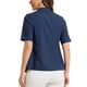 thumbnail image 3 of INSPIRAR CHIC Conjunto de Traje de 2 Piezas para Mujeres Blazer con Solapa Muesca Vestido en Capas Atuendo L Azul Oscuro, 3 of 6