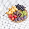 thumbnail image 4 of Plateau de Service Rond en Bois Support de Vaisselle Plateau pour Fruits Pizza 20 25 30cm, 4 of 7