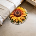 thumbnail image 4 of ERK 1Pcs 3D Floral Area Rug Non Slip Floor Mat For Living Room And Entryway, 4 of 5