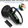 thumbnail image 5 of GJX Controller Grips Compatible with Meta Quest 3S Quest 3 Controllers Straps Knuckle Hand Strap with Battery Opening Covers with Thumbsticks Covers Black,Batteries Not Included, 5 of 7