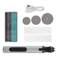 thumbnail image 2 of Bolígrafo de grabado USB Yuxing Kit de grabado recargable para joyería de piedra vidrio color plata, 2 of 5