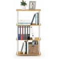 Turn-N-Tube 4-Tier Multipurpose Shelf Display Rack, Round Tubes, Blonde ...