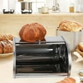 thumbnail image 3 of DOMELAY Bread Box Bread Storage Kitchen Storage Container for Pantry Cafe Countertop Frosted, 3 of 8