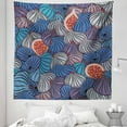thumbnail image 1 of Fruit Tapestry, Half Whole Fig Fruits Ripe Gourmet Vivid Mediterranean Region Art, Fabric Wall Hanging Decor for Bedroom Living Room Dorm, 5 Sizes, Blue Purple Grey, by Ambesonne, 1 of 1
