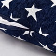 thumbnail image 2 of Sunday Praise Chenille Star Patriotic Lumbar Pillow Cases 12x20 Inches for Couch Sofa Bed July 4th Pack of 2 (Blue), 2 of 4