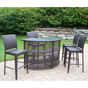 Sunnest Sunjoy Tulsa Wicker 3 Piece Patio Bar Set Walmart Com