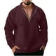 thumbnail image 2 of Sudaderas sin capucha para hombre, moda informal, con cremallera, manga larga, sudaderas deportivas, blusa para hombre, 2 of 6