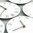 thumbnail image 2 of ZheElen Unique Style Round Table Clock Accurate Timekeeping Silent Operation Durable Construction Desk Clock E, 2 of 6