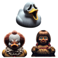 thumbnail image 1 of Accesorios Del Coche Ornamento La Resina Pato Personaje Película Terror Halloween (C), 1 of 9
