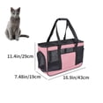 thumbnail image 2 of Taotanxi Cat Carrying Case - Pet Carrier Airline Approved, Protable and Breathable Pet Travel Carrier Removable Fleece Pad, Collapsible Cat Carrier Dog Carrier for Medium Cats Small Cats Dogs,Pink, 2 of 6