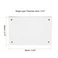thumbnail image 2 of Uxcell 2.2" x 3.2" Acrylic Picture Frame Magnetic Photo Frames Display Double Sided, Clear 2 Pack, 2 of 7