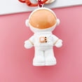 thumbnail image 4 of EeaseMX Adorable llavero de astronauta con forma de campana, adorno colgante para bolso de coche (naranja), 4 of 8