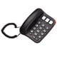 thumbnail image 1 of Teléfono con cable negro con botón grande Escritorio Teléfono fijo Teléfono de pared Soporte para te Abanopi  Teléfono, 1 of 7