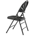 thumbnail image 6 of (Pack of 4) NPS 1100 Series Deluxe Fan Back With Triple Brace Double Hinge Folding Chair, Black, 6 of 8