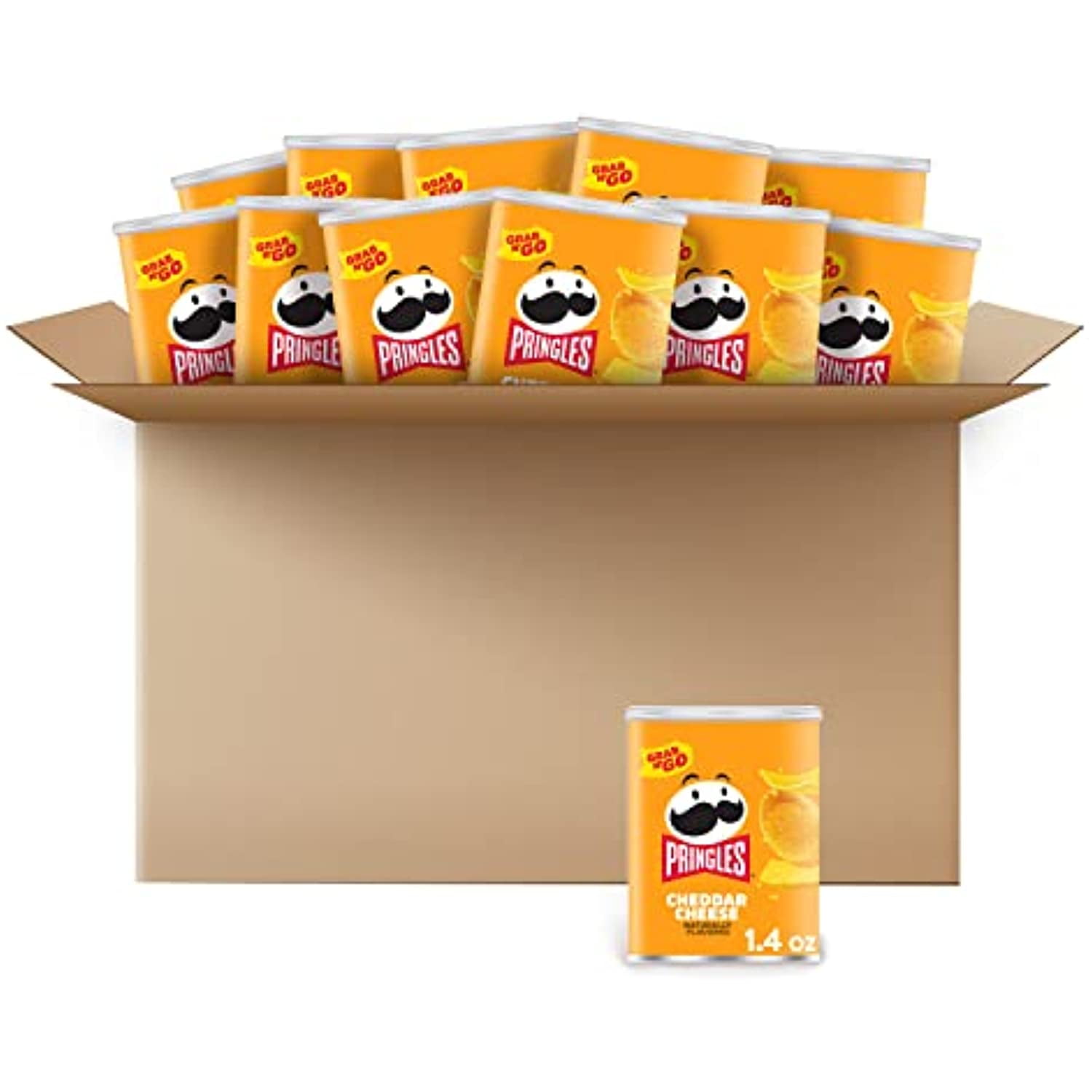 Pringles, Crisps, Cheddar Cheese, 1.41 Oz (12 Count)
