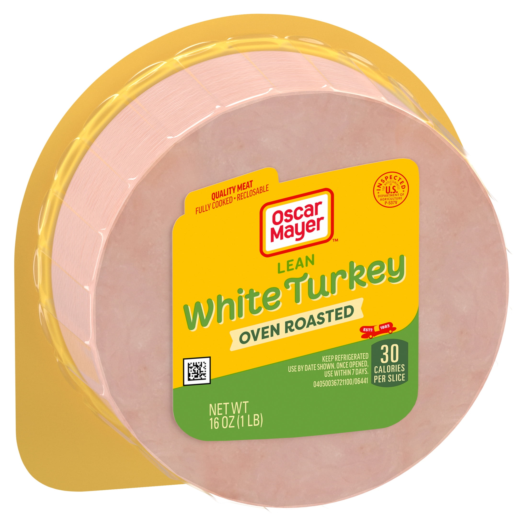 Oscar Mayer Oven Roasted White Sliced Turkey Deli Lunch Meat, 16 oz Package