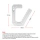 thumbnail image 4 of Aleación de Aluminio Auto Car Front Trasera Asas de Agarre Kit de Barra de Agarre para Wrangler JK 2007-2018 Tecnología de Fabricación - Plata Soledad Asas de agarre, 4 of 7