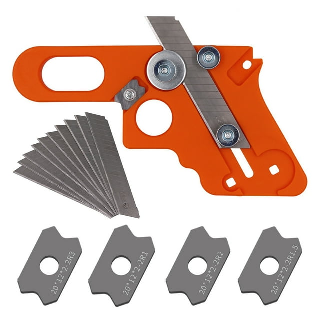 Visland Edge Banding Trimmer Edge Cutter Tool with Circular Edge Scraper Easy Operation Multifunctional Woodworking Hand Trimming Tool