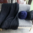 thumbnail image 1 of Thick Crochet Chunky Cable Knit Blanket Beautiful Handmade Cover Yarn Wool Bulky Bed Spread Throw For Home Decor, 1 of 7
