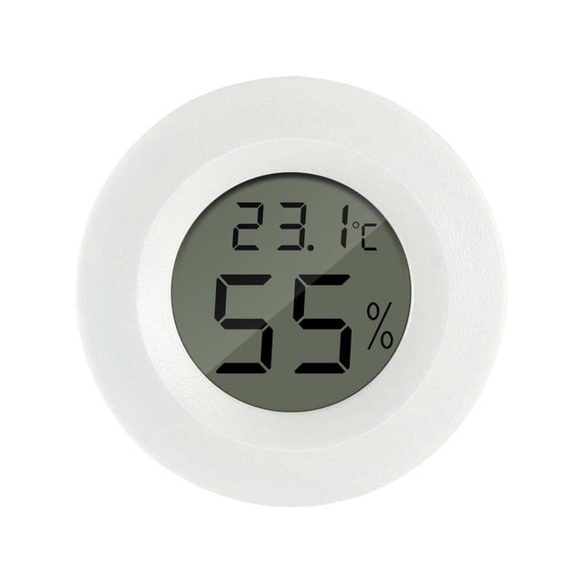 Cateissary Termómetro Inalámbrico Electrónico Clima Higrómetro digital Equipo de temperatura Empresa doméstica Termómetros Blanco