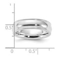thumbnail image 5 of 925 Sterling Silver 6mm Comfort Fit Milgrain Band Ring Size 12, 5 of 7