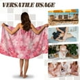 thumbnail image 5 of Yuyamidu Cherry Blossom Bath Wrap Towels for Women Soft Towel Wrap for Sauna Spa, Breathable Bath Towels for Adults Absorbent Body Towel Wrap Terry Cloth Wrap Robe Size XL, 5 of 7