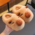 thumbnail image 2 of shqvo Capybara Slippers for Kids Toddlers Cute Plush Indoor House Shoes Winter Soft Girls Boys Cute Cartoon Warm Animal Thick Sole, 2 of 8