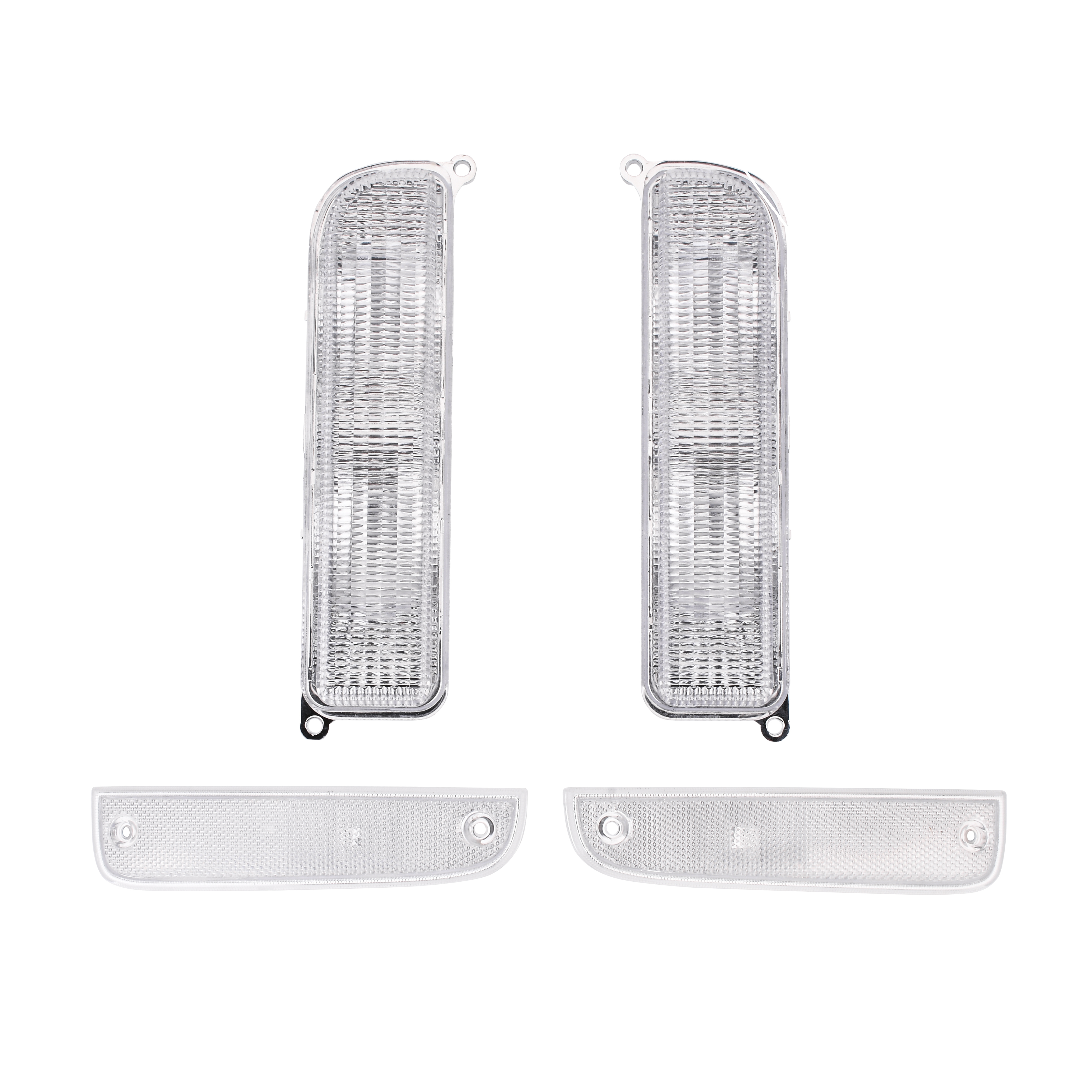Azumka Fits for Jeep 9701 XJ Signal Lights Combo White Crystal