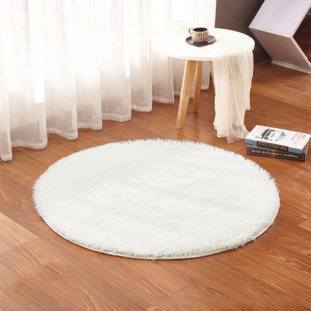 Details about   Round Solid Flannel Memory Foam Carpets Area Rug Bedroom Doormat Floor Mat Mats 