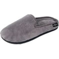 thumbnail image 2 of Roxoni Men's Slippers Slip On Terry Clog Comfort House Slipper Indoor/Outdoor Grey, 2 of 5