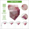 thumbnail image 5 of Marble Crack Table Runner Linen Burlap Table Runner 72 Inches Long Pink Marbe Stone Modern Minimalist Dresser Scarves for Kitchen Island Coffee Dining Room Party Wedding Holiday Decoration 14"x72", 5 of 8