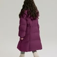 thumbnail image 6 of KAUOD Teen Girls Oversized Puffer Coats Winter Waterproof Long down Jackets Kids Padded Insulated Snap Button Hooded Outwear, 6 of 7