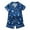 Blue-D, variant on Otqutp Baby Girls Short Sleeve Button Down Tops and Shorts Loose Fit Button Down Pajamas Set 2 Piece Silk Satin Summer Sleepwear Outfits(Hot Pink-E,3-4 Years)