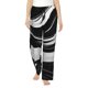 thumbnail image 1 of Fotbe Abstract Black White Swirls Pantalones de Pijama para Mujer, Pantalones de Dormir, Pantalones Pj con Cordón y Bolsillos-Large, 1 of 6