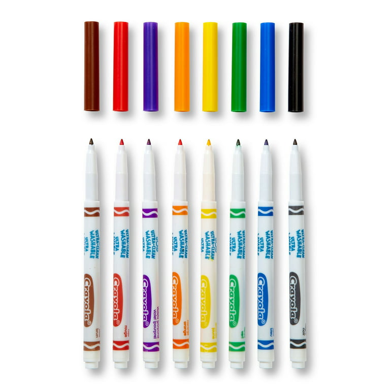 Colorations® Washable Classic Markers, 8 Colors Markers, Dabber Markers  Crayons, Markers, Chalk Arts & Crafts All Categories