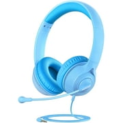 Mpow LH1 Kids Headphones with Microphone for Boys Girls, Kids Online Learning Headset with 94dB Volume Limit-Blue