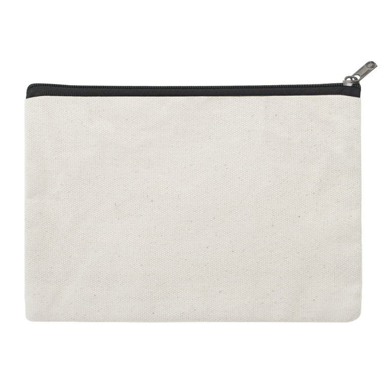 Aspire 6-Pack Multi-Purpose Cotton Canvas Bags, 7 x 5 Inch School DIY  Pouches - Natural 