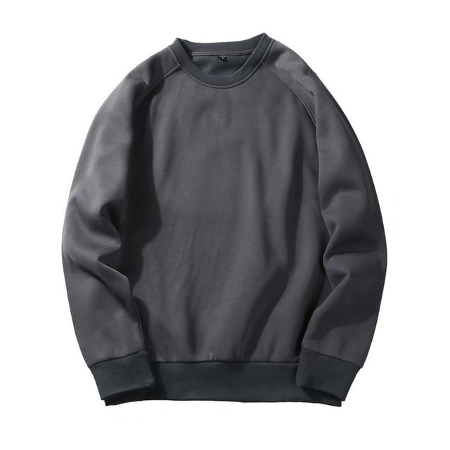 Chandail Couple Couleur Unie Tendance Mode Automne et Hiver pour Hommes