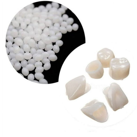 MesaSe Temporary Tooth Repair Kit Tooth Repair kit Teeth Veneers for Fix The Missing Tooth Teaching-Moldable Fake Teeth Veneers and Thermal Beads Replacement Kit