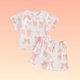 thumbnail image 5 of Familia Calcetines Que Coinciden con los Conjuntos de Verano de Moda Casual Lindo de Manga Corta con Estampado de Arco Y Pantalones Deslumbrados Dos Piezas de Conjunto de Traje de Niña Bebé, 5 of 6