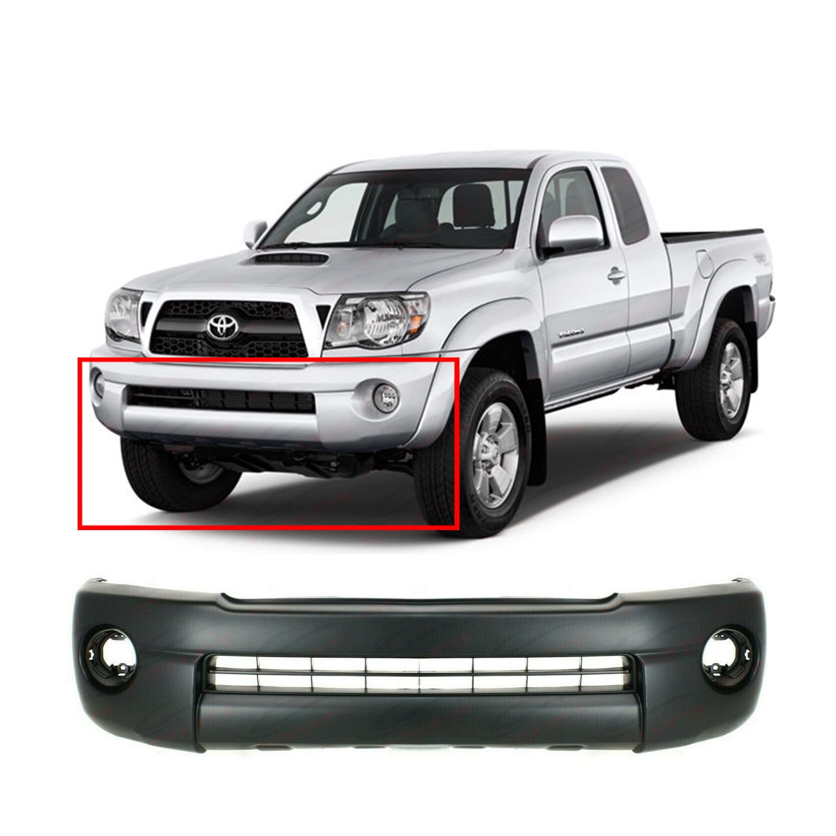 Textured Front Bumper Cover Replacement for 2005-2011 Toyota Tacoma