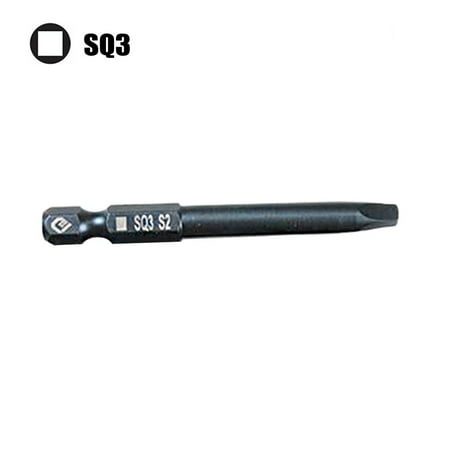 

65mm Sq0 Sq1 Sq2 Square Head Screwdriver Bits Set Hex Shank Magnetic Screwdriver