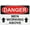 Warning Sign 1, variant on Metal Hanging Plate Horizontal Sign MEN WORKING ABOVE ARROWS UP, Rust Free With 4 Pre-drilled Holes Waterproof, Fade and Scratch Resistant - DANGER SIGN Style 30x40cm