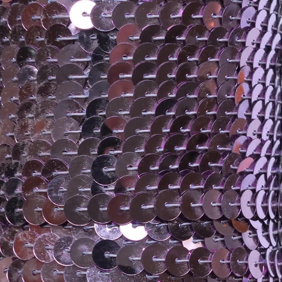 Lavender Sequin Trim 6mm Center Stitched Shiny Metallic Made in USA