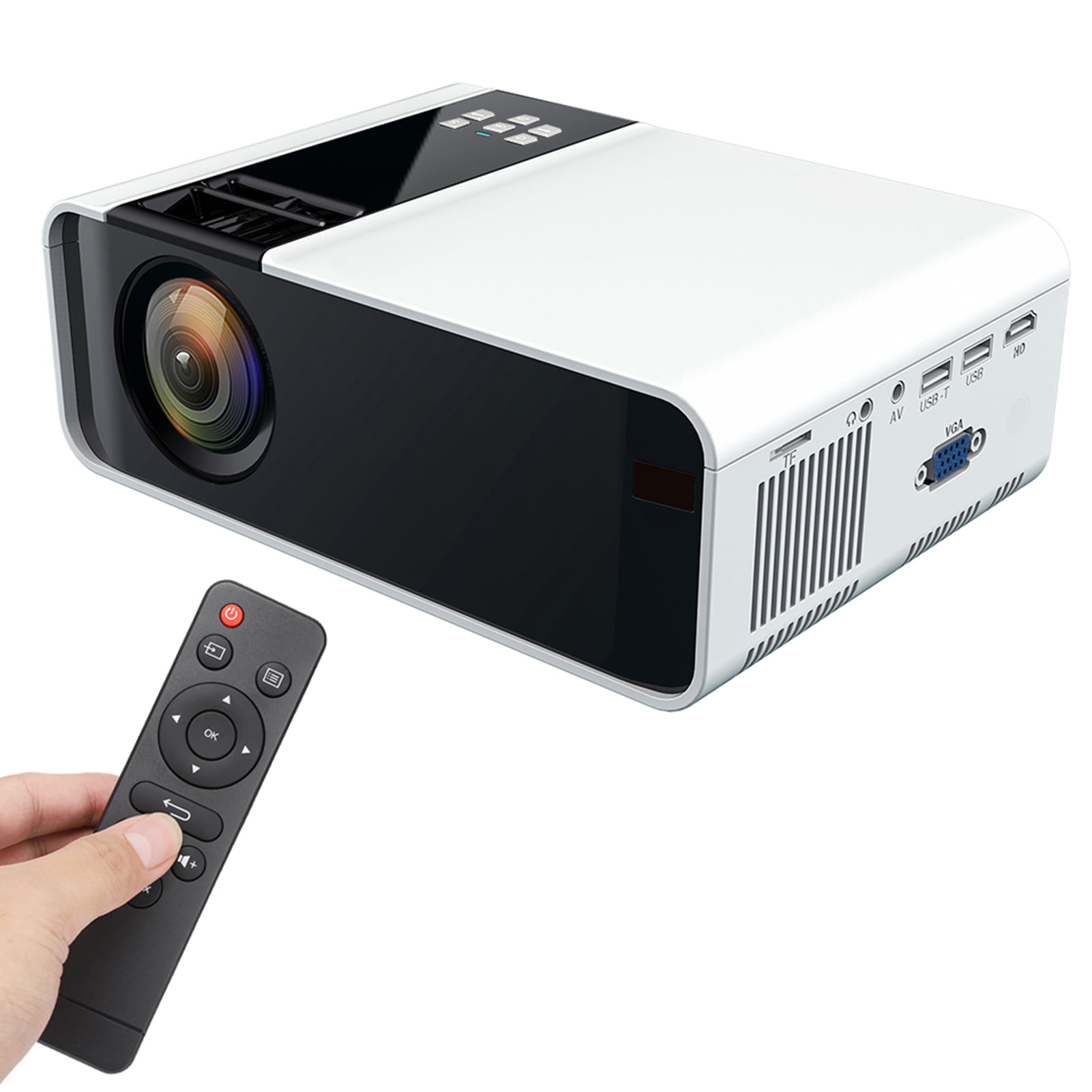Mini Media Beamer 1080P LED Smart Projector 4K WiFi Home Theater 720P For 110V-240V US Plug - Walmart.com
