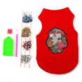 thumbnail image 1 of Ropa para perros pequeños con pintura de diamantes, bonito patrón, chaleco para mascotas con pintura de diamantes DIY, 1 of 9