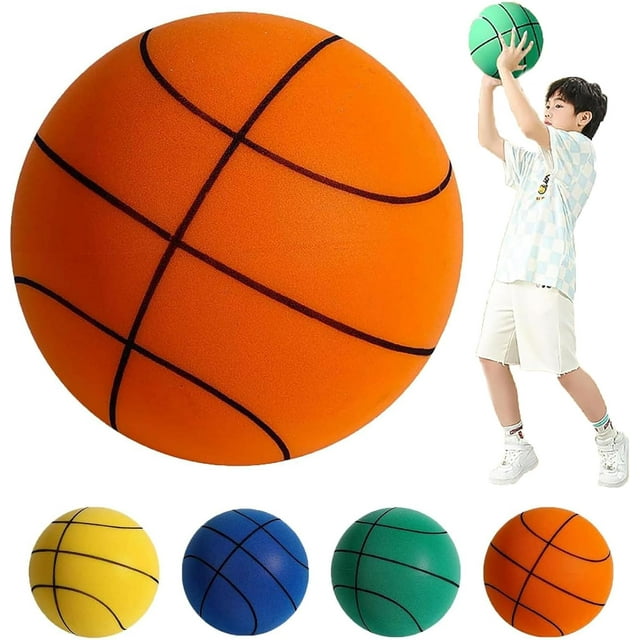 LAICAIW Nuzofy Ballon de Basketball Silencieux, Dribble de Basketball Silencieux Intérieur, Dribble Dream, Dribble de Basketball de Dream, Ballon en Mousse de Basketball à Rebond Silencieux, Dribble de Basketball Silencieux Intérieur 28.5