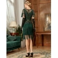 thumbnail image 5 of PrettyGuide Women's 1920s Gatsby Dress Long Fringe Vintage Sequin Art Deco Cocktail Flapper Dress, 5 of 7