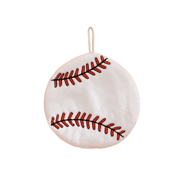 Toallas de Mano de Vacaciones Bola Colgando Pañuelo, Toalla de Lana Absorbente Gruesa de Tres Capas, Paño de Secado de Cocina, Pañuelo, Regalo de Vacaciones Toallas de Mano de Baño